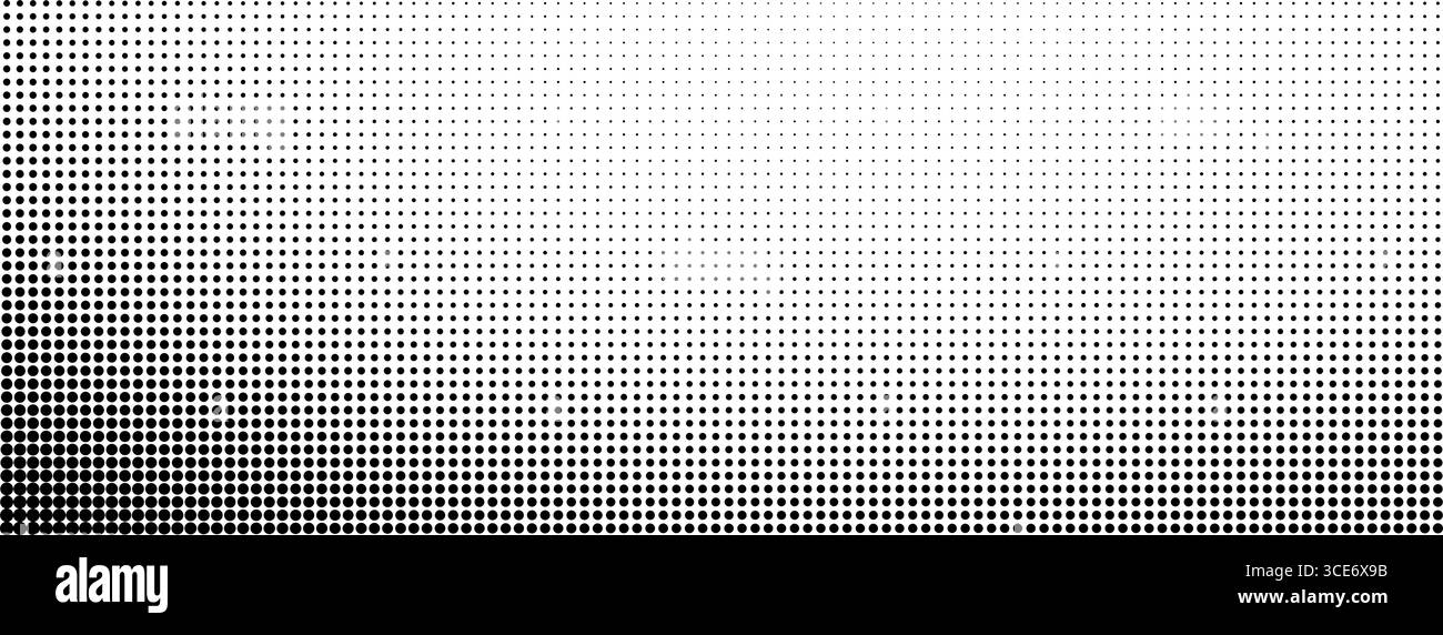 Halftone gradient background. Abstract dotted texture with retro comic ...