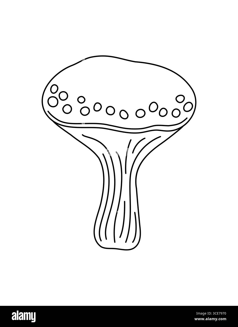 Toadstools Simple Mushroom, toadstool seasonal Halloween vector illustration of inedible ...