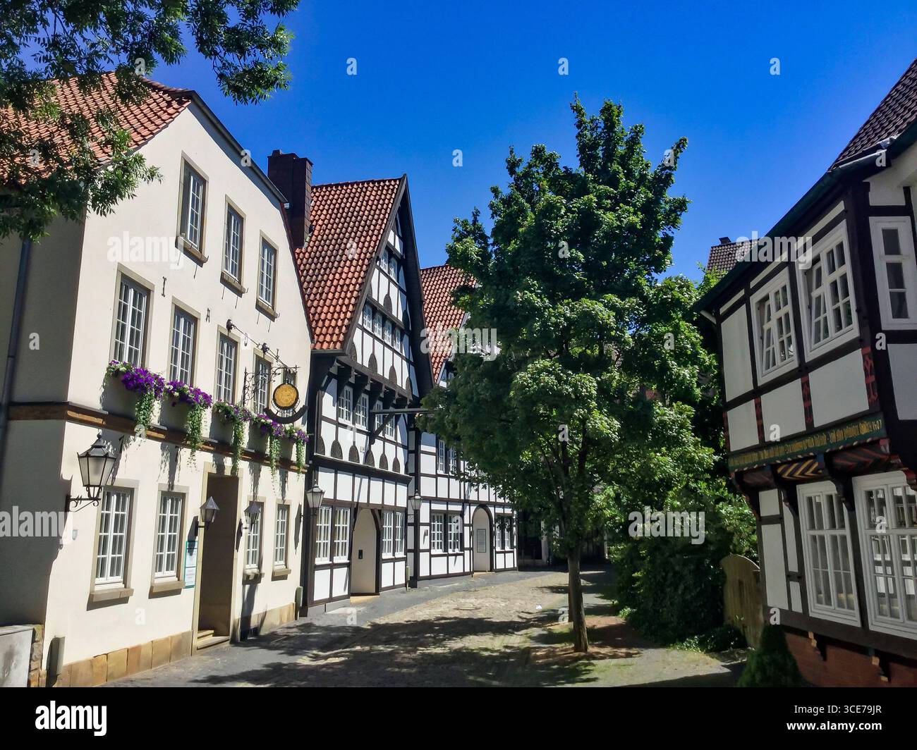 Historic Br derstra e In Herford Germany Featuring Well preserved historic-br-derstra-e-in-herford-germany-featuring-well-preserved