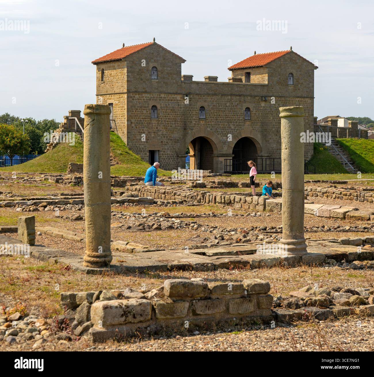 Roman fort of Arbeia, South Shields, South Tyneside, Tyne and Wear ...