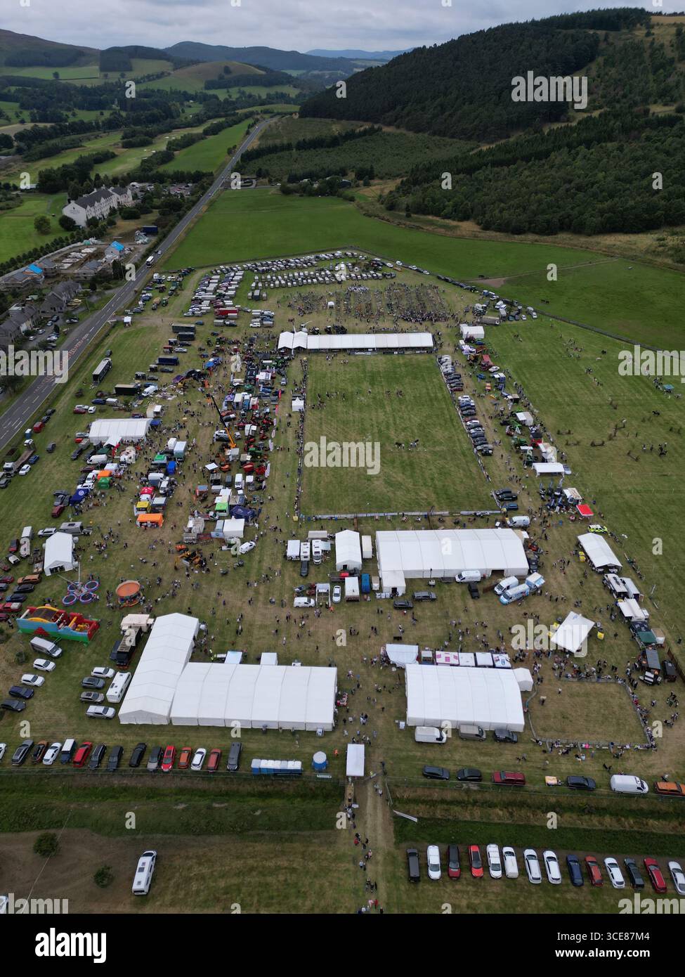 Peebles, UK. 16th Aug, 2025. Peeblesshire Agricultural Society's Annual Show on Saturday 16 August 2025 at Nether Horsburgh Farm, Cardrona, Peebles. Credit: Rob Gray/Alamy Live News Stock Photo