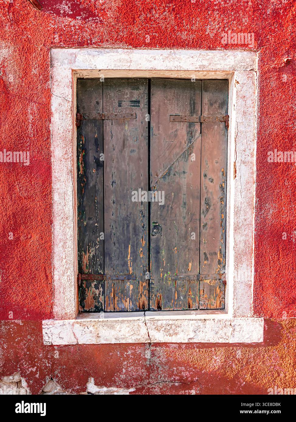 a rustic window of a Murano house Stock Photo