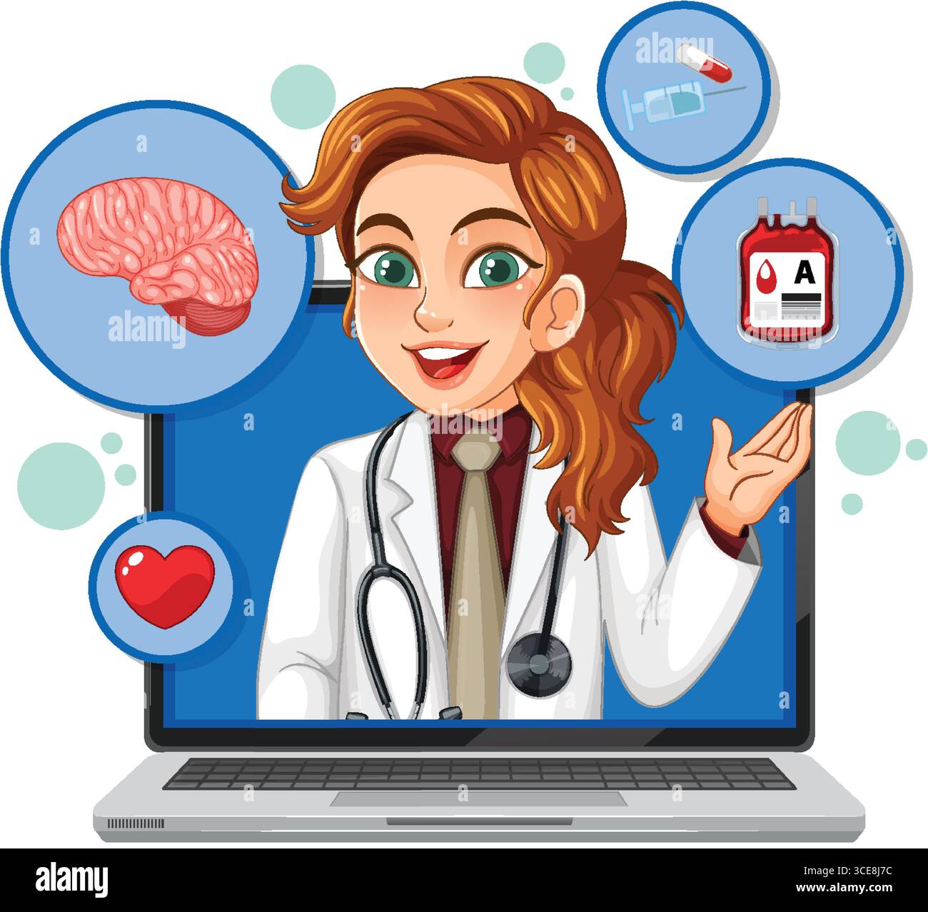 Clean animated medical technology illustration hi-res stock photography ...