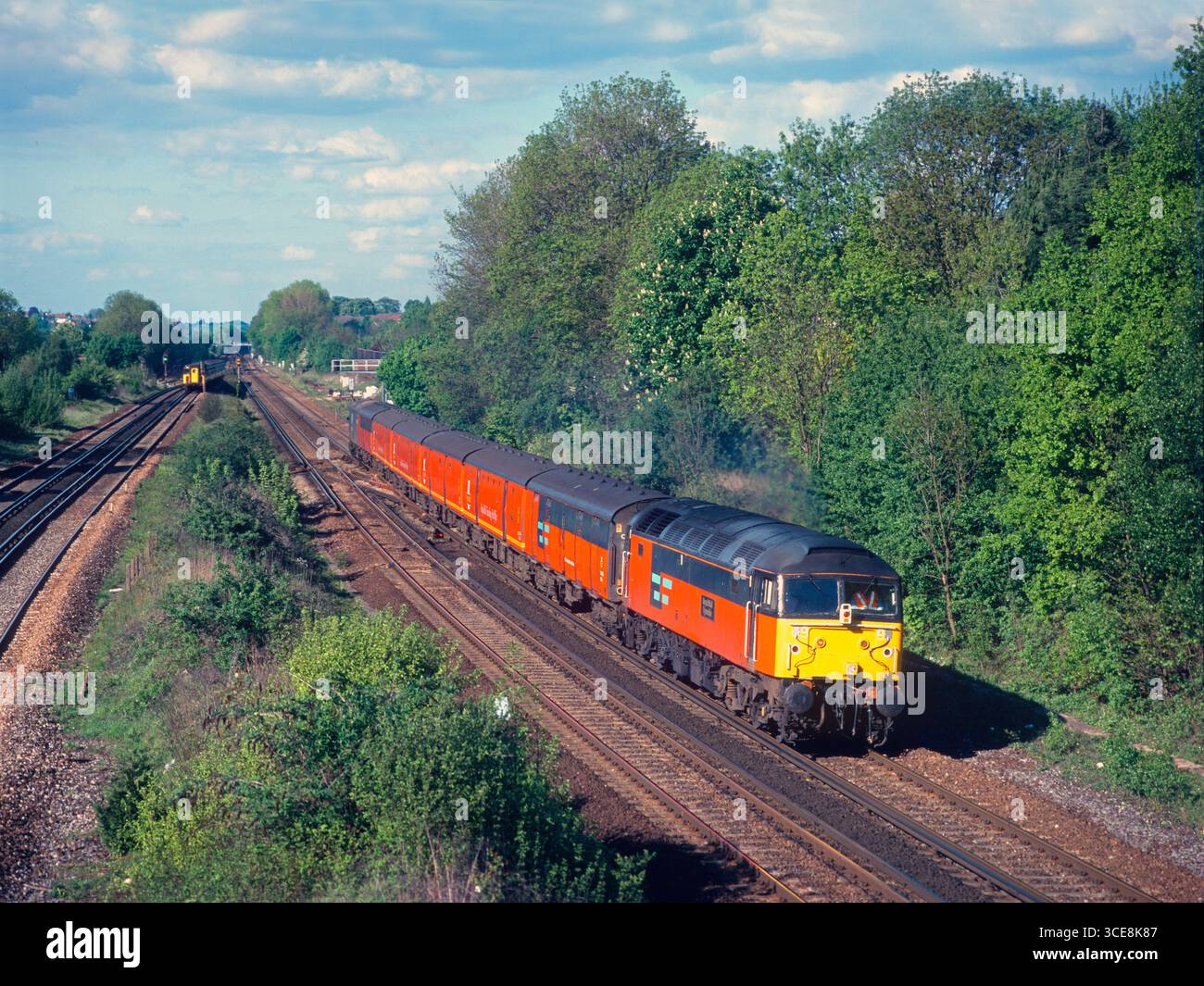 The travelling post office (TPO) mail train passing Stoats Nest ...