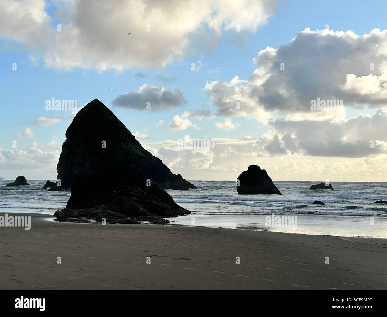 Cannon Beach, OR, Apr 2024 - Smartphone Captured Stock Image
