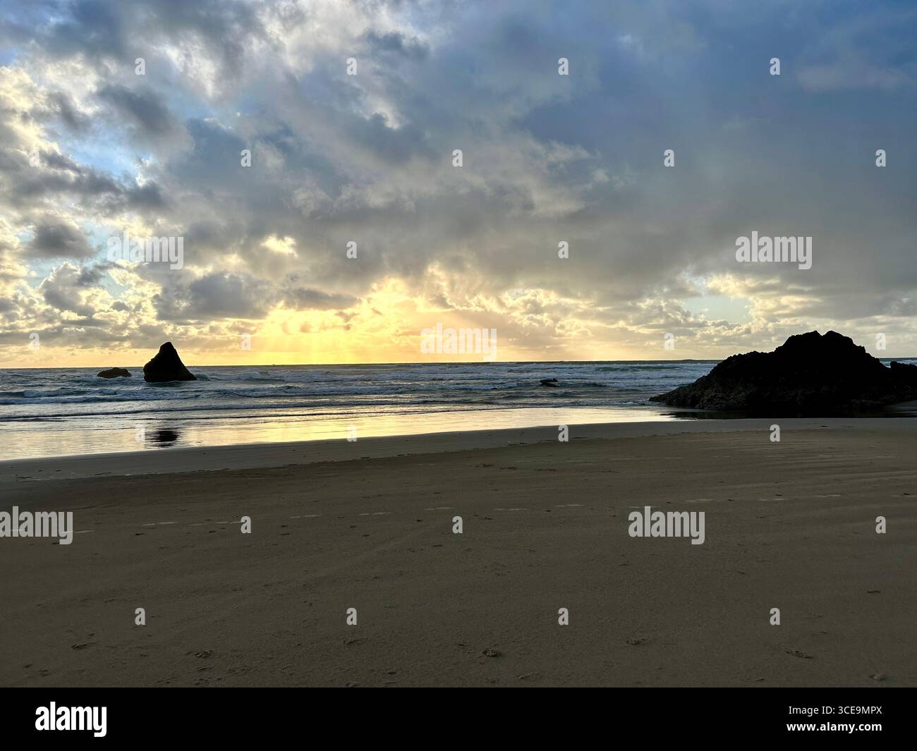 Cannon Beach, OR - Smartphone Captured Stock Image