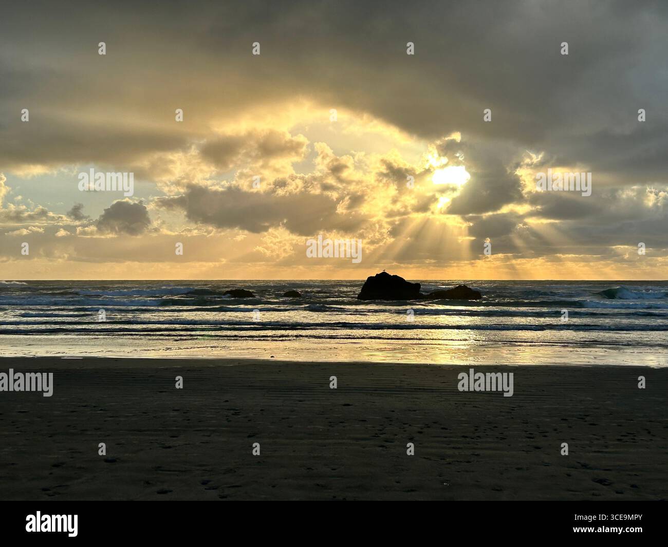 Cannon Beach, OR - Smartphone Captured Stock Image