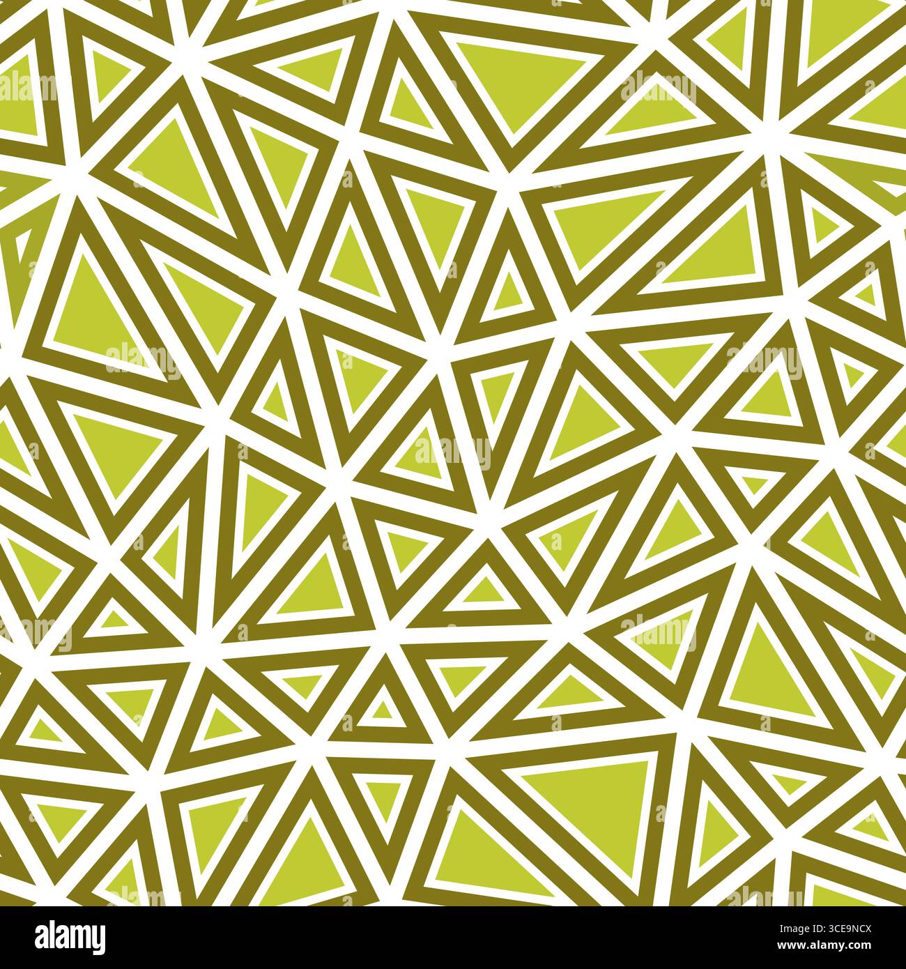 Triangulation geometric shapes background. Medium triangles size. Solid shapes in frames. One tone colored style. Repeatable pattern. Stock Vector