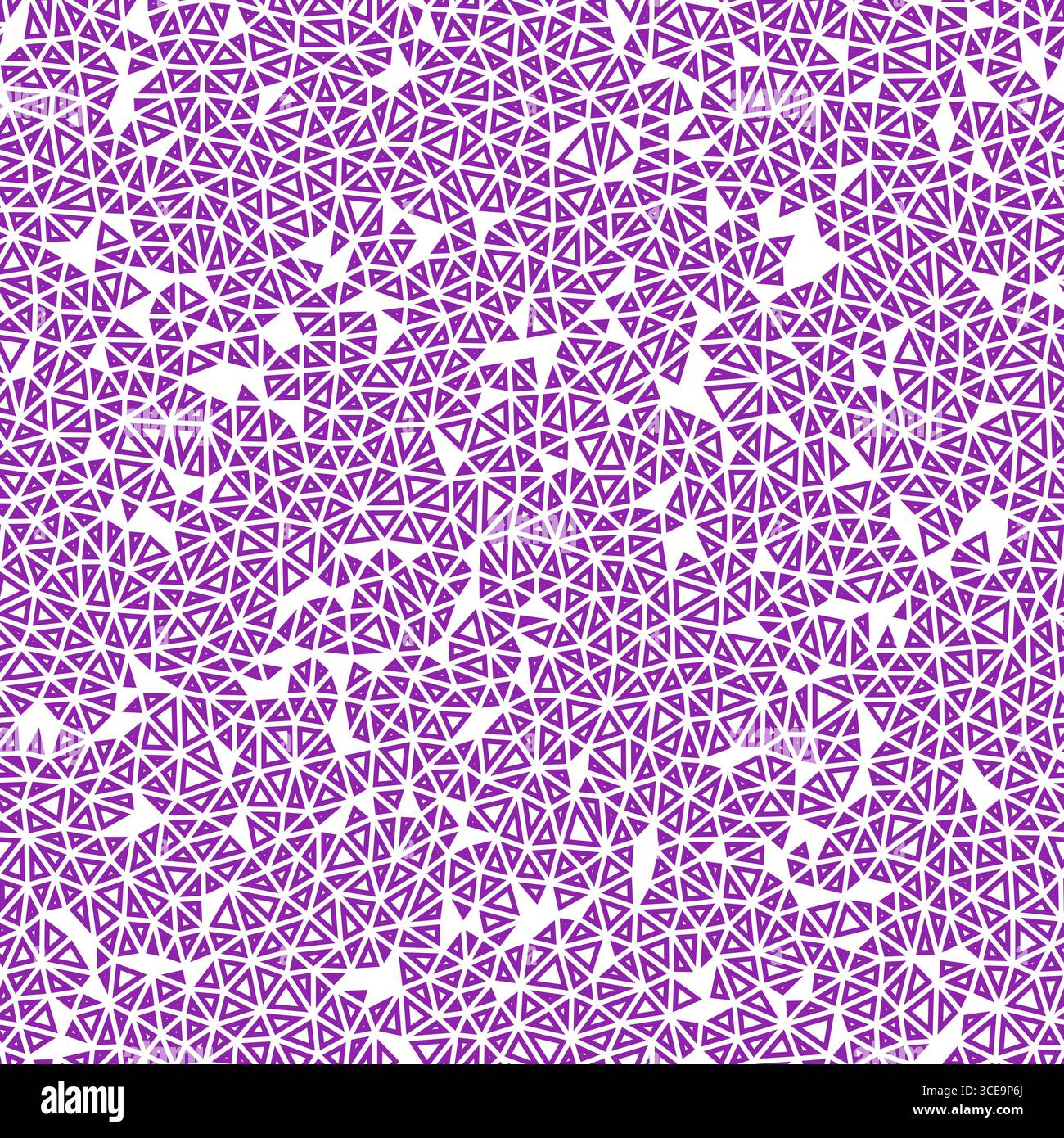 Geometric background. Tiny triangles size. Solid color style. Geometric shapes outlined. Repeatable pattern. Purple Mist. Awesome vector tiles. Stock Vector
