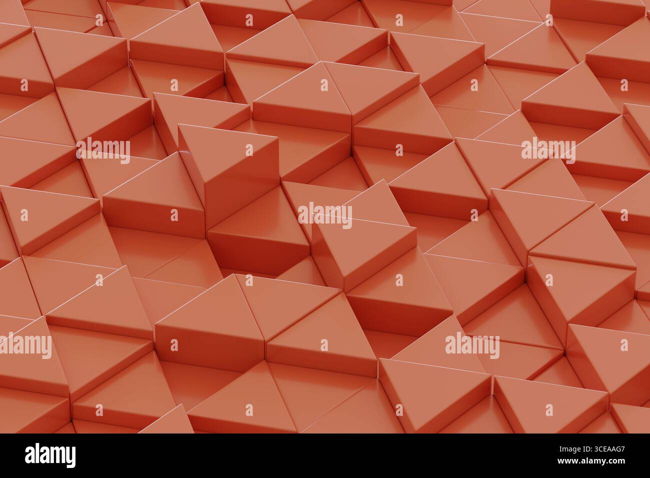 Triangular mosaic background. 3D illustration. Stock Photo
