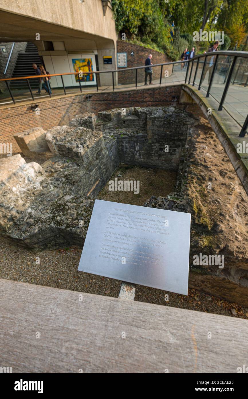 Stone ruins of the only known medieval gate providing access to the ...