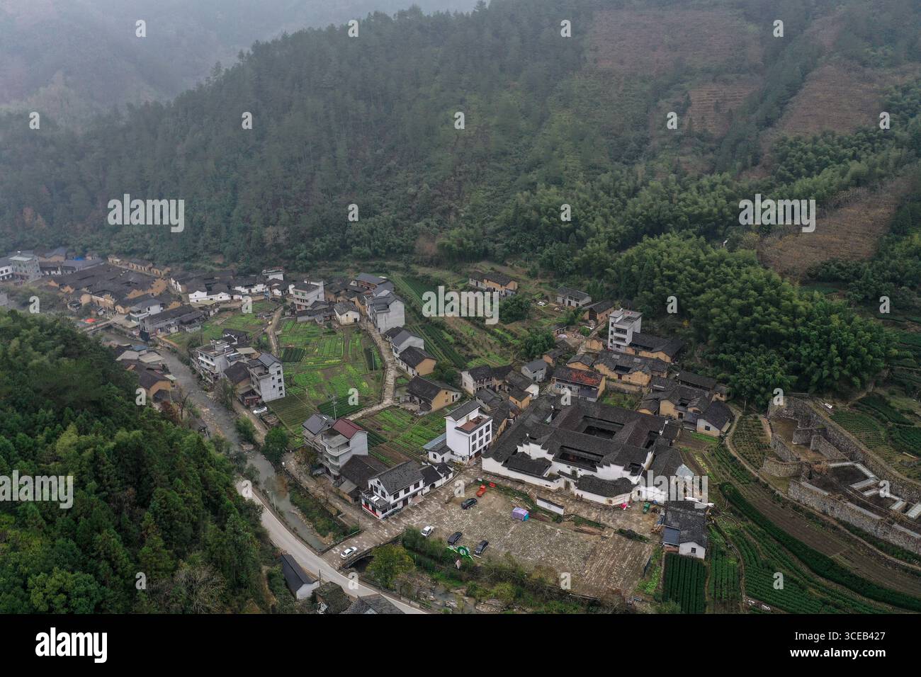 Exploring ancient Chinese architecture in a traditional village ...