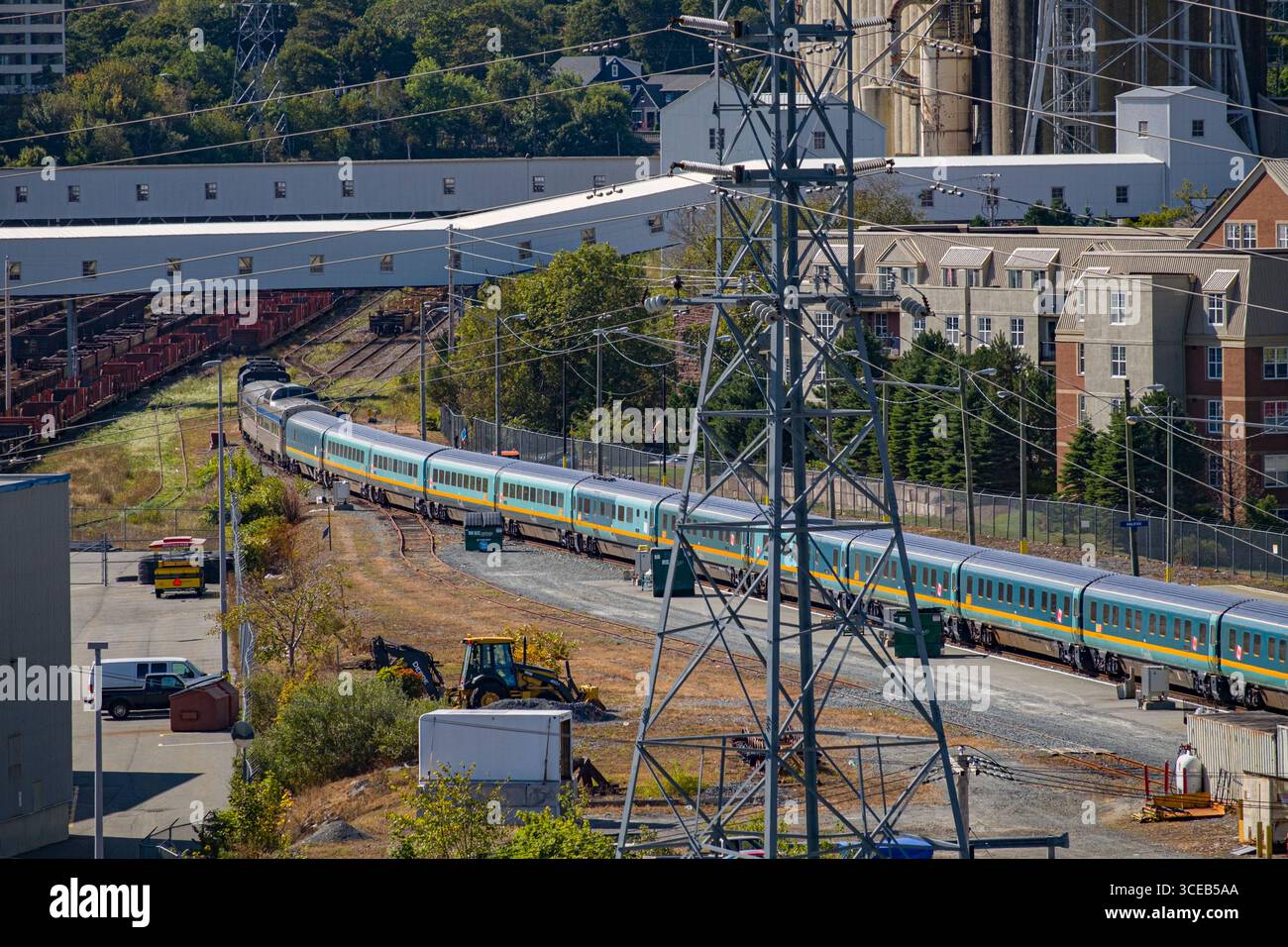 VIA Rail train at the Halifax train station, Halifax, Nova Scotia ...