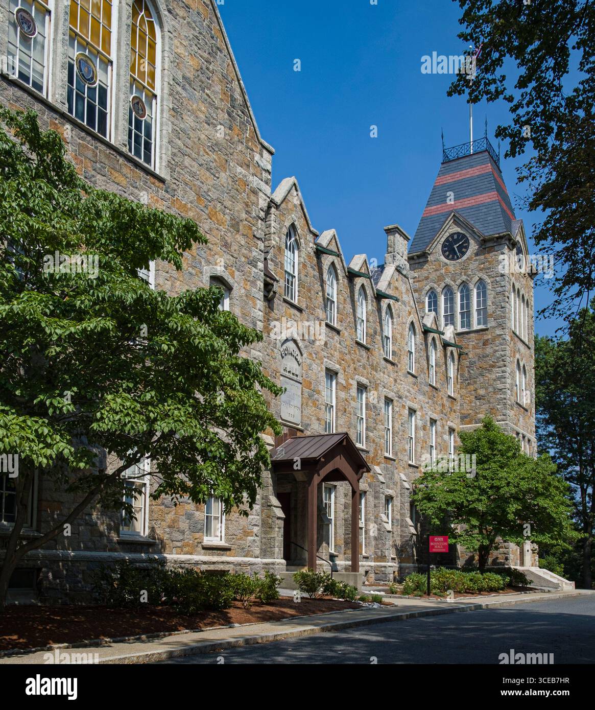 Worcester Polytech Boynton Hall main administration building on the Worcester Polytechnic ...