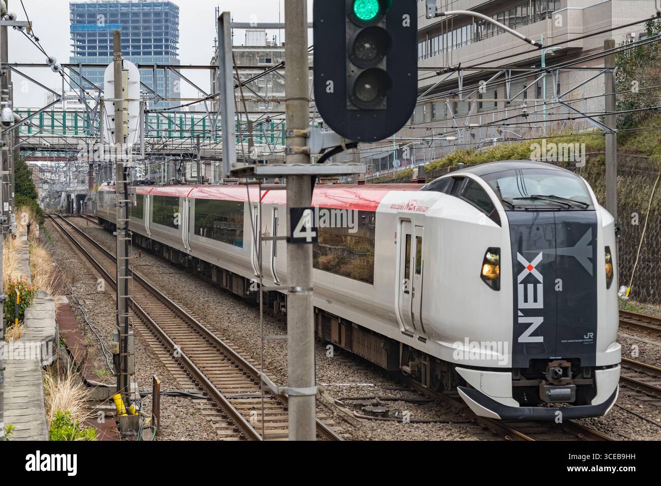 Nex Train Model NEX express train connecting Narita International Airport with major ...