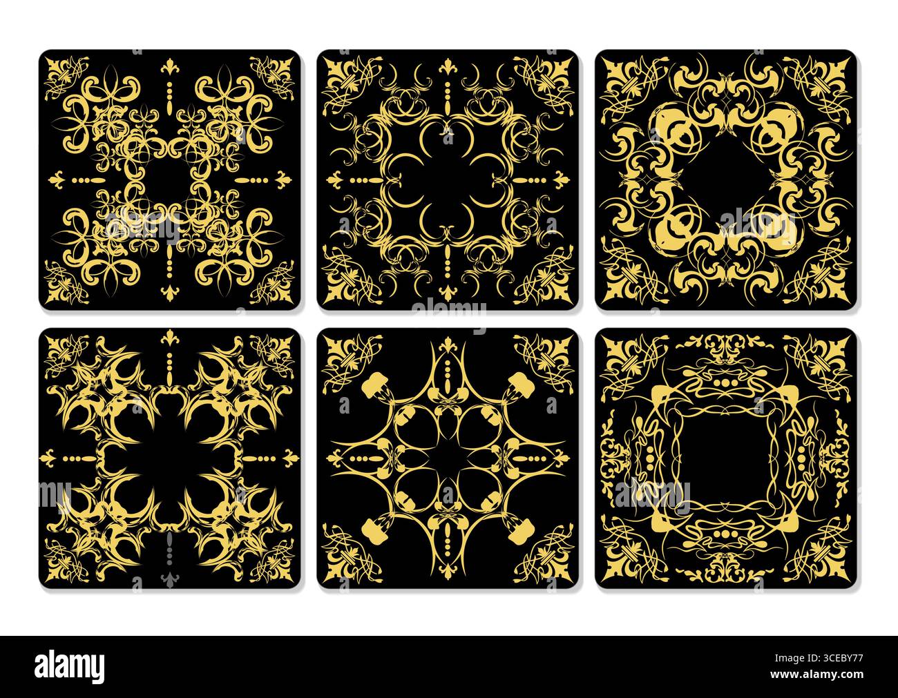 Ceramic tiles. Colored vector hand drawn illustration Stock Vector ...