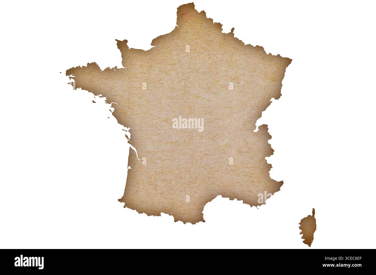 Detailed map of france hi-res stock photography and images - Alamy