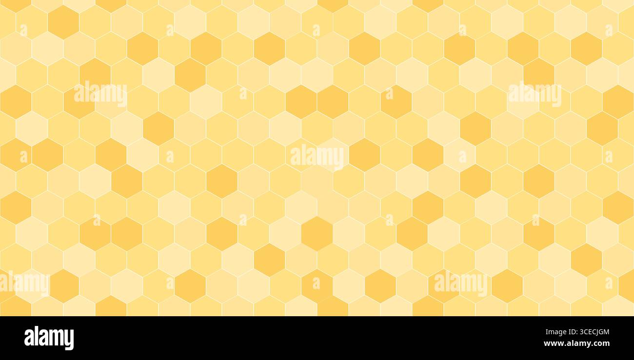 Crusted honeycomb seamless pattern. Honey combs horizontal background, vector illustration. Stock Vector
