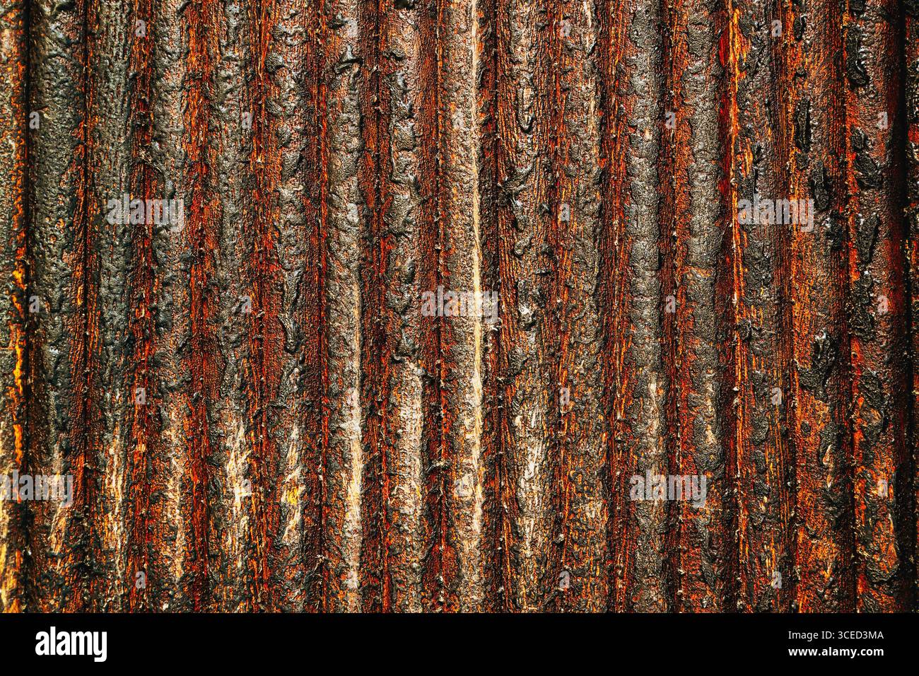 Rusty corroded metallic surface pattern as background and texture Stock Photo