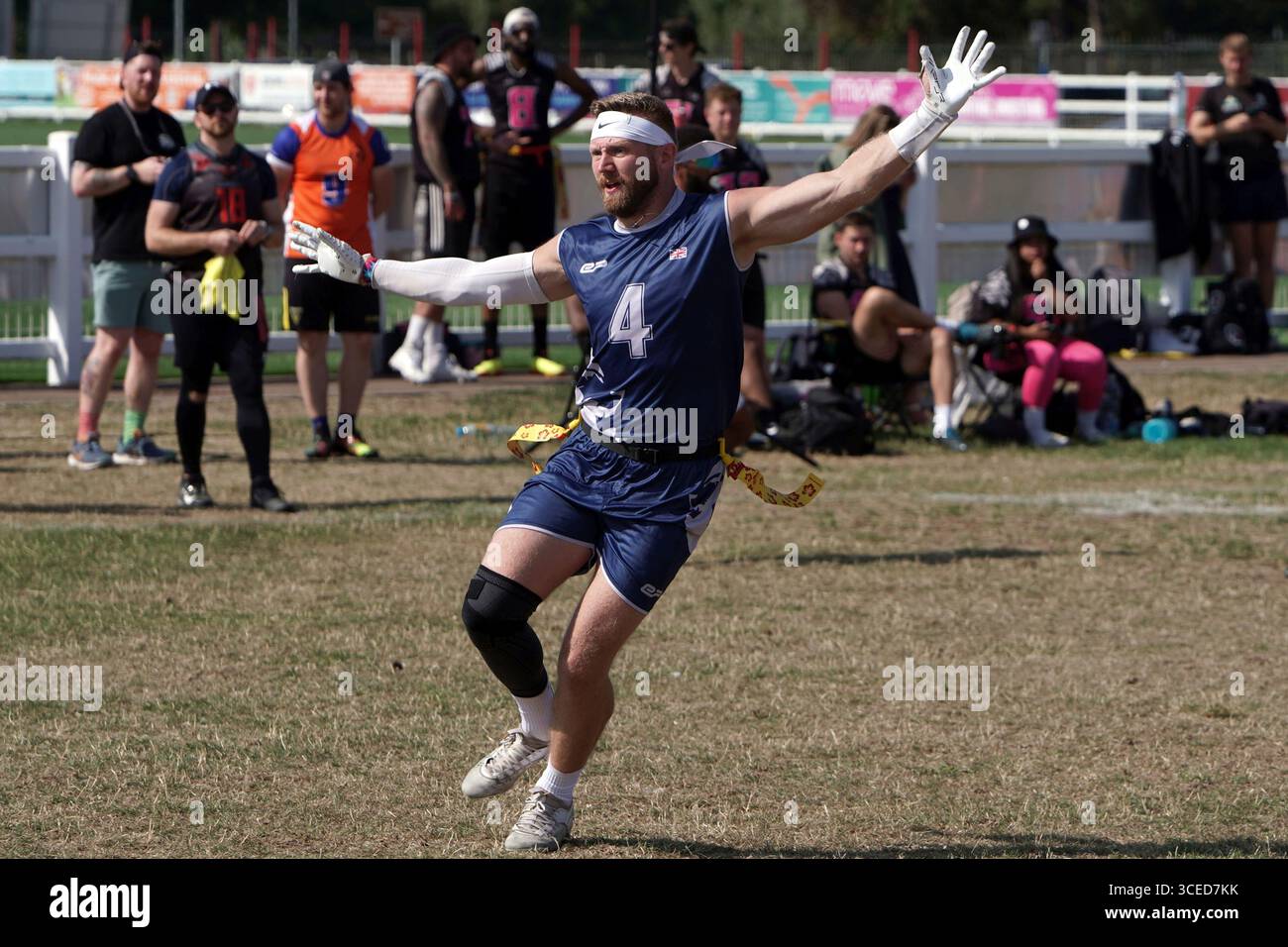 White male flag football rusher in action @ Flagapalooza 2025 Flag ...