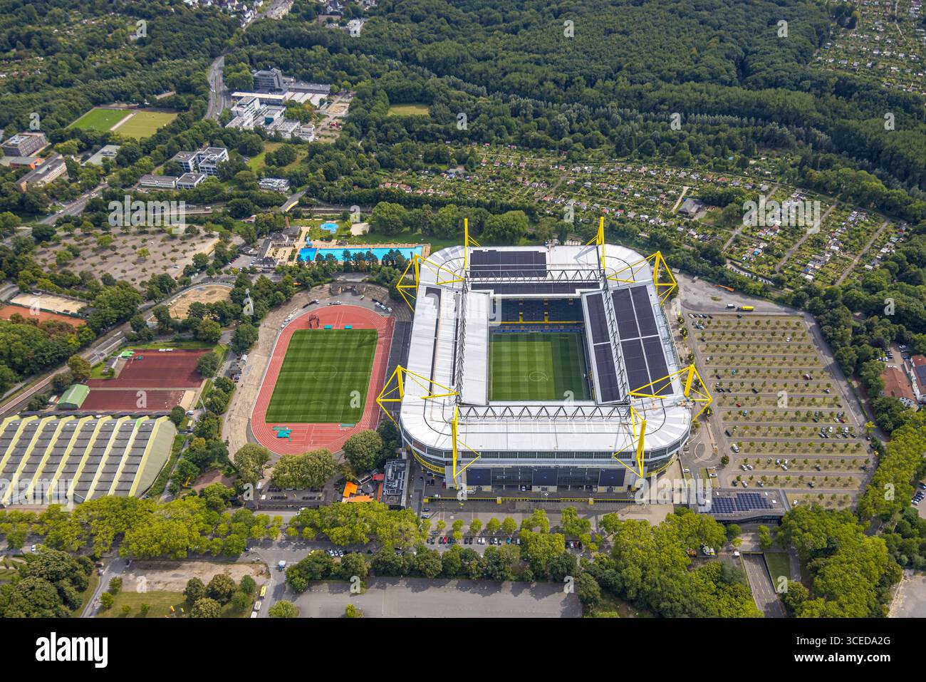 Dortmund westfalen stadion view aerial hi-res stock photography and ...