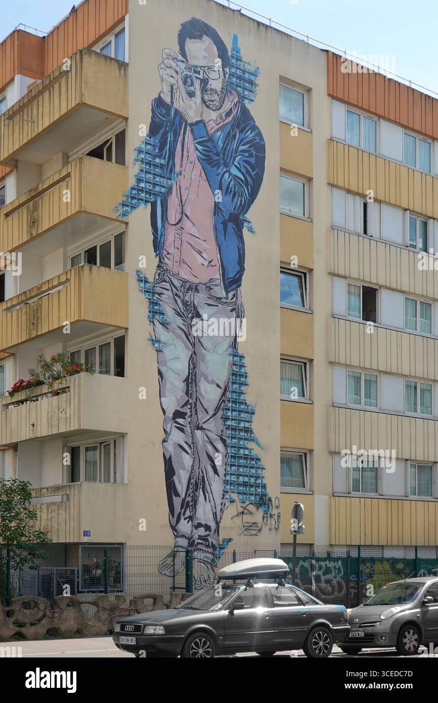 Paris, Rue Jeanne d'Arc, Street Art von Jana&JS // Paris, Rue Jeanne d'Arc, Street Art by Jana&JS Stock Photo