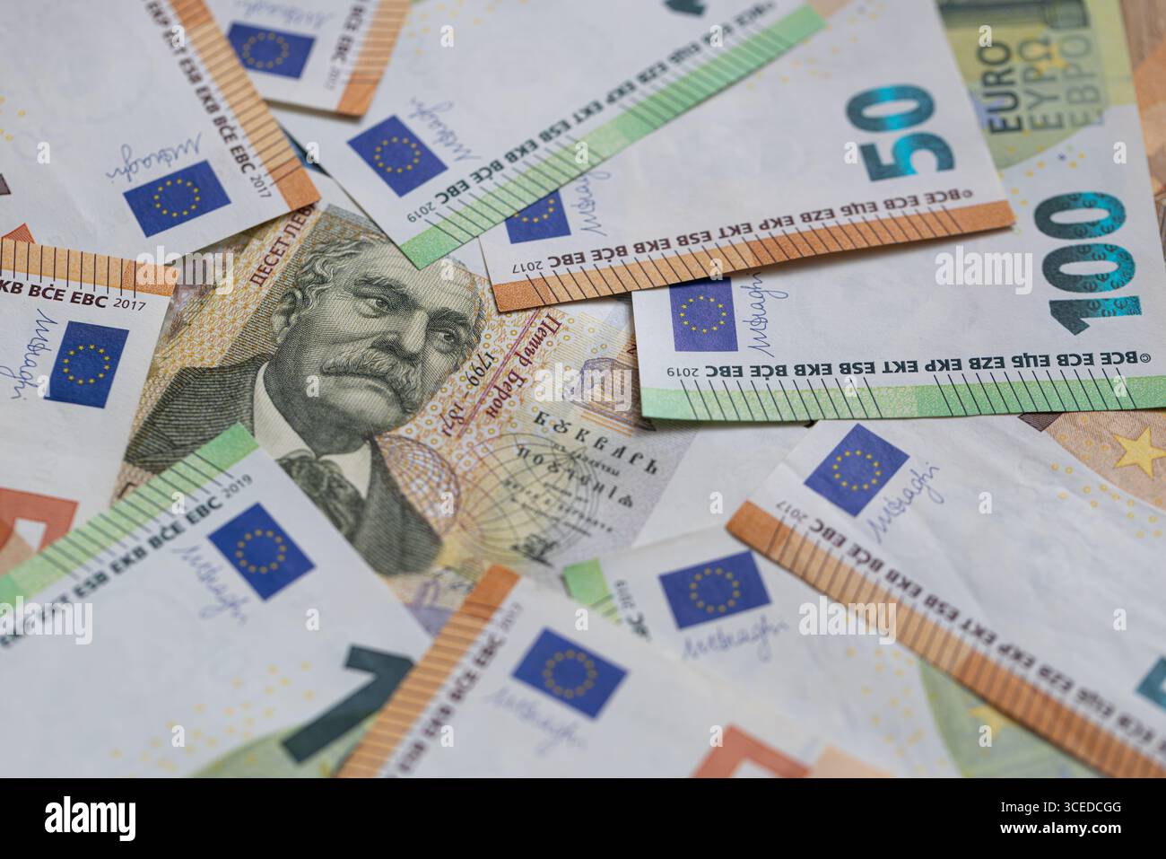 Lev Notes Bulgarian 50 leva note hi-res stock photography and images - Alamy