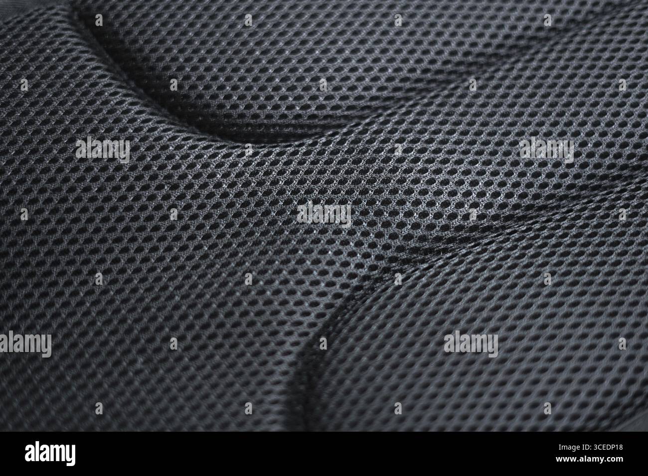 black color strong fabric texture image Stock Photo