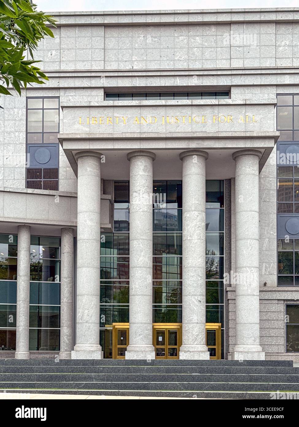 Denver, Colorado, USA - 2 June 2025: Exterior view of the entrance to the Colorado Supreme Court and Court of Appeals in Denver city centre. - Smartphone Captured Stock Image