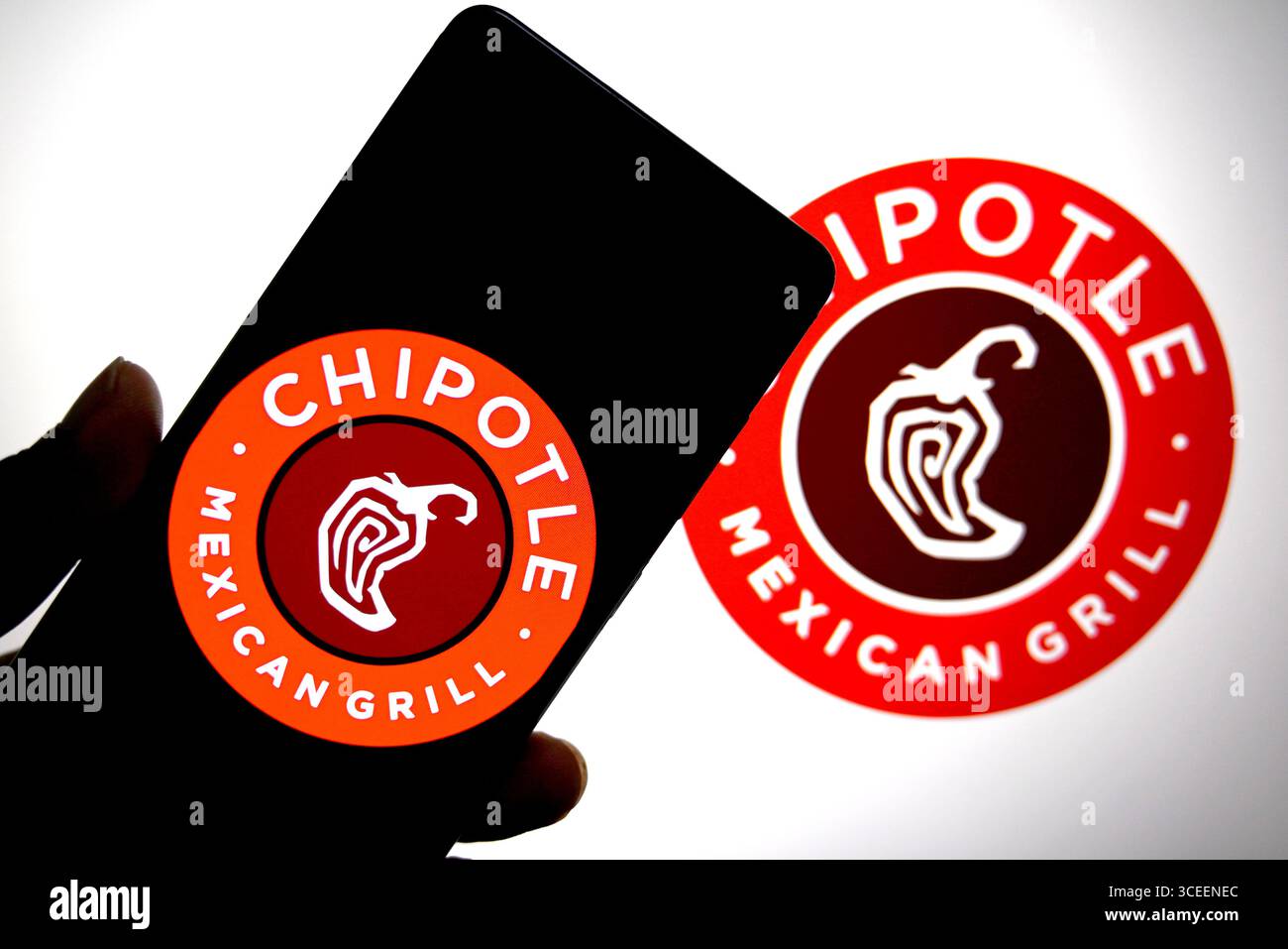 Chipotle logo hi-res stock photography and images - Alamy, image size:1300x957