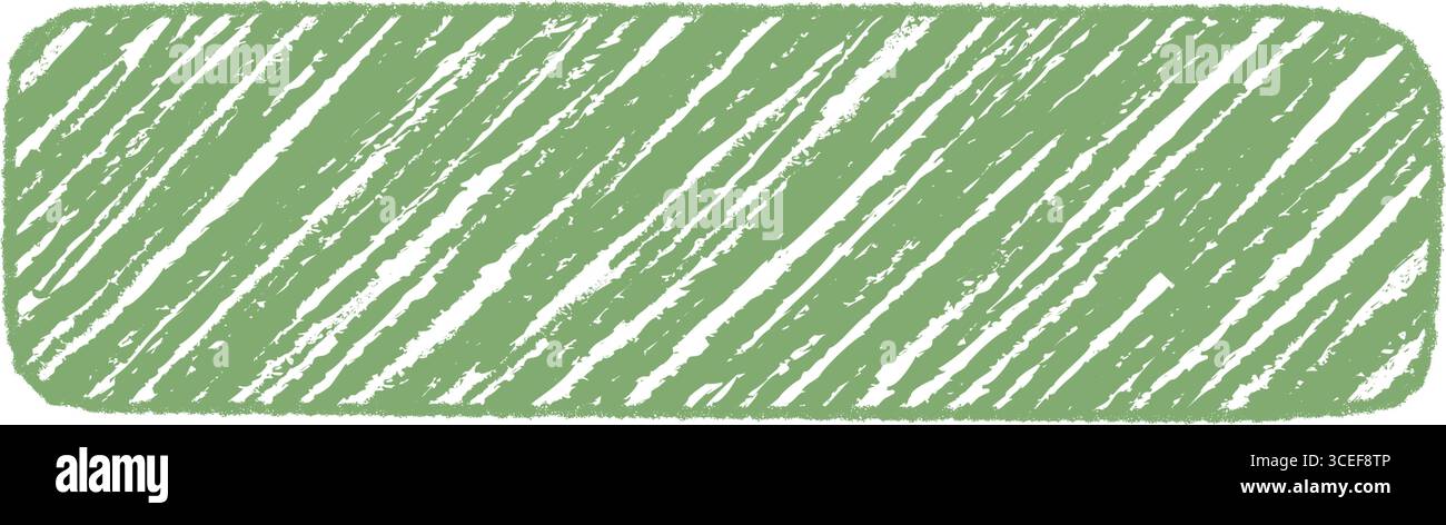 Green Crayon Scribble Diagonal Rectangle Frame Stock Vector