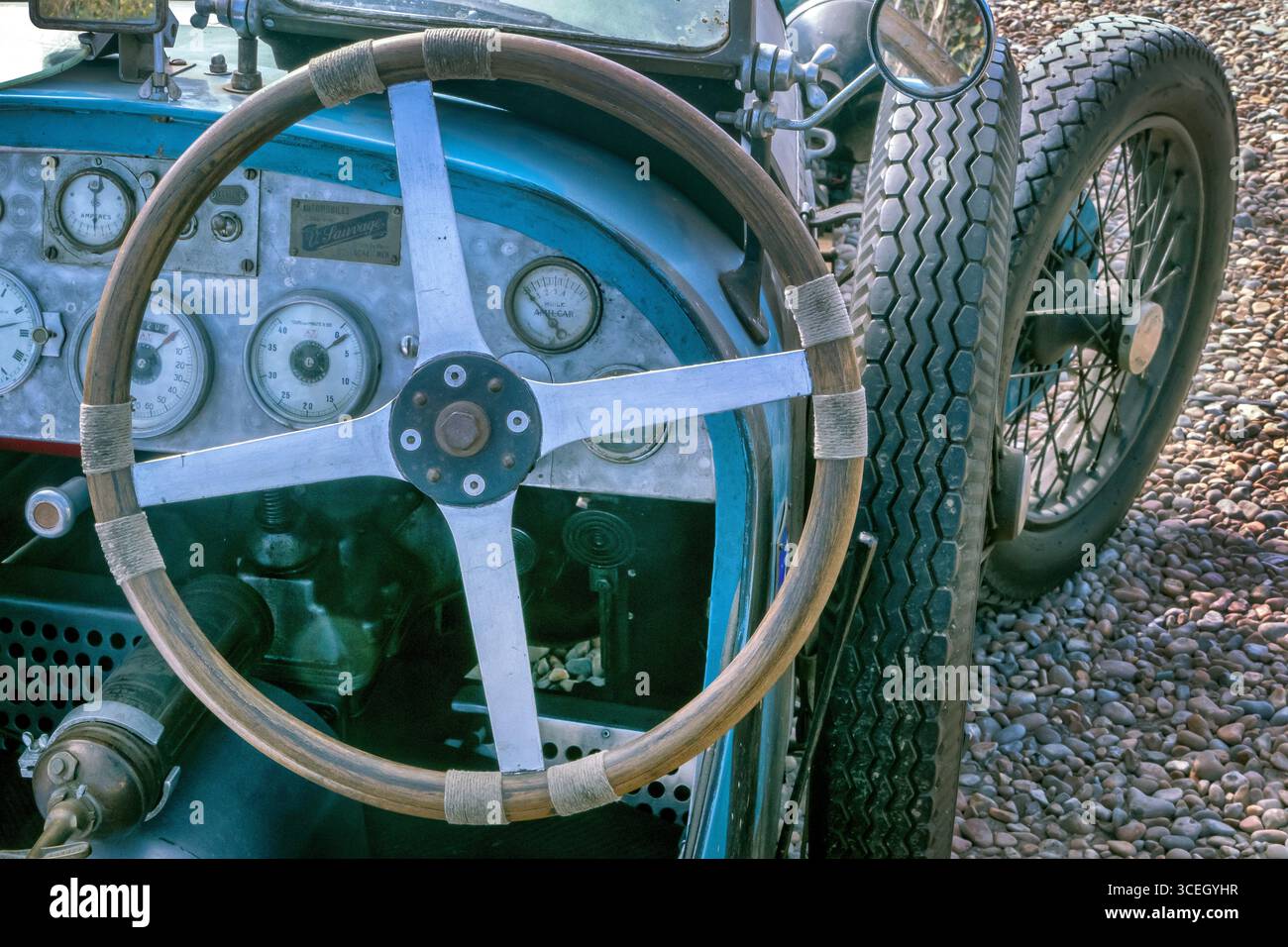 1926 Amilcar dasboard Stock Photo