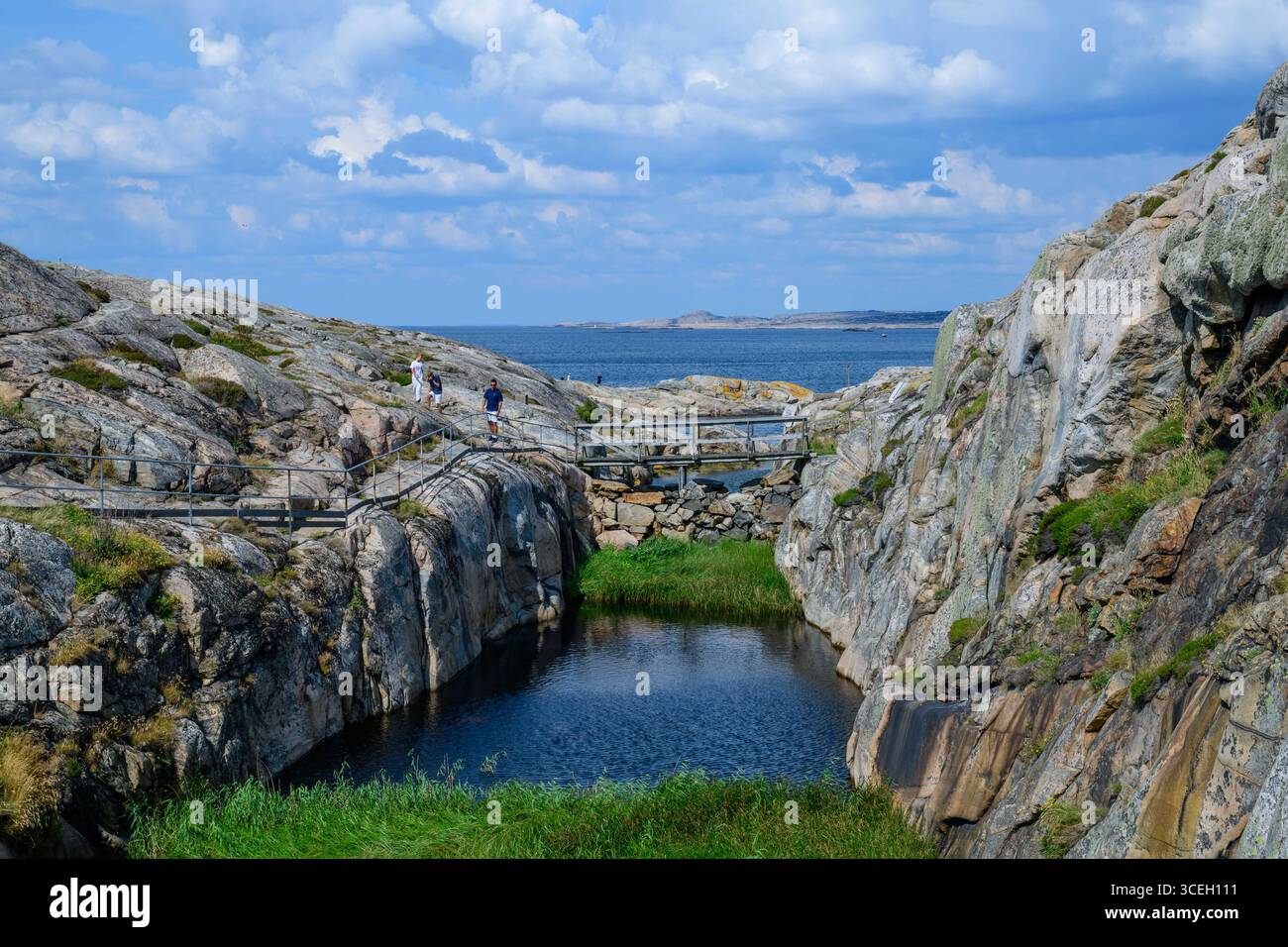 smoegen, sweden, 22 july 2025, rocks near vallevik badplats *** smoegen ...