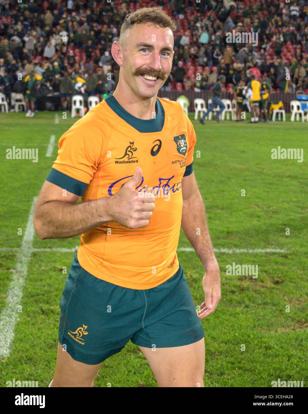 Nic Rouse Rugby Team Australia celebrating after winning the match with Nic White of ...