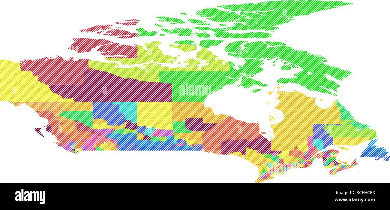 Subtle Canadian Map Shaded Canada Map Illustration – Realistic Vector Cartography for ...