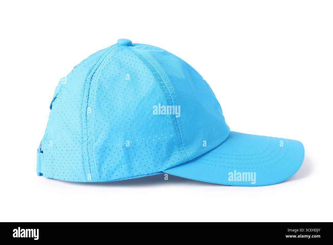 One light blue baseball cap isolated on white. Mockup for design Stock ...