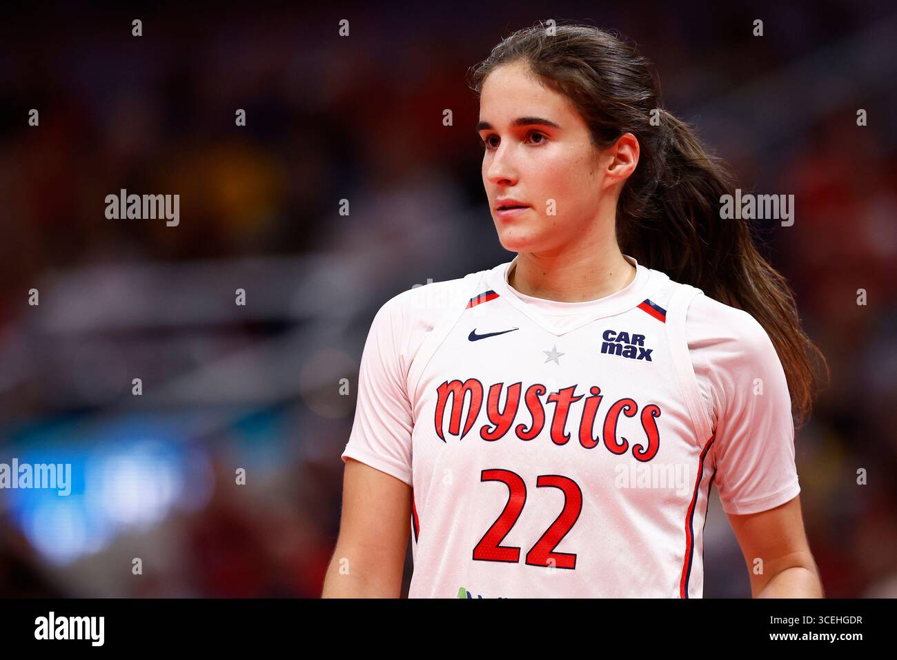 INDIANAPOLIS, IN - AUGUST 15: Washington Mystics guard Sonia Citron (22) durning a WNBA game ...