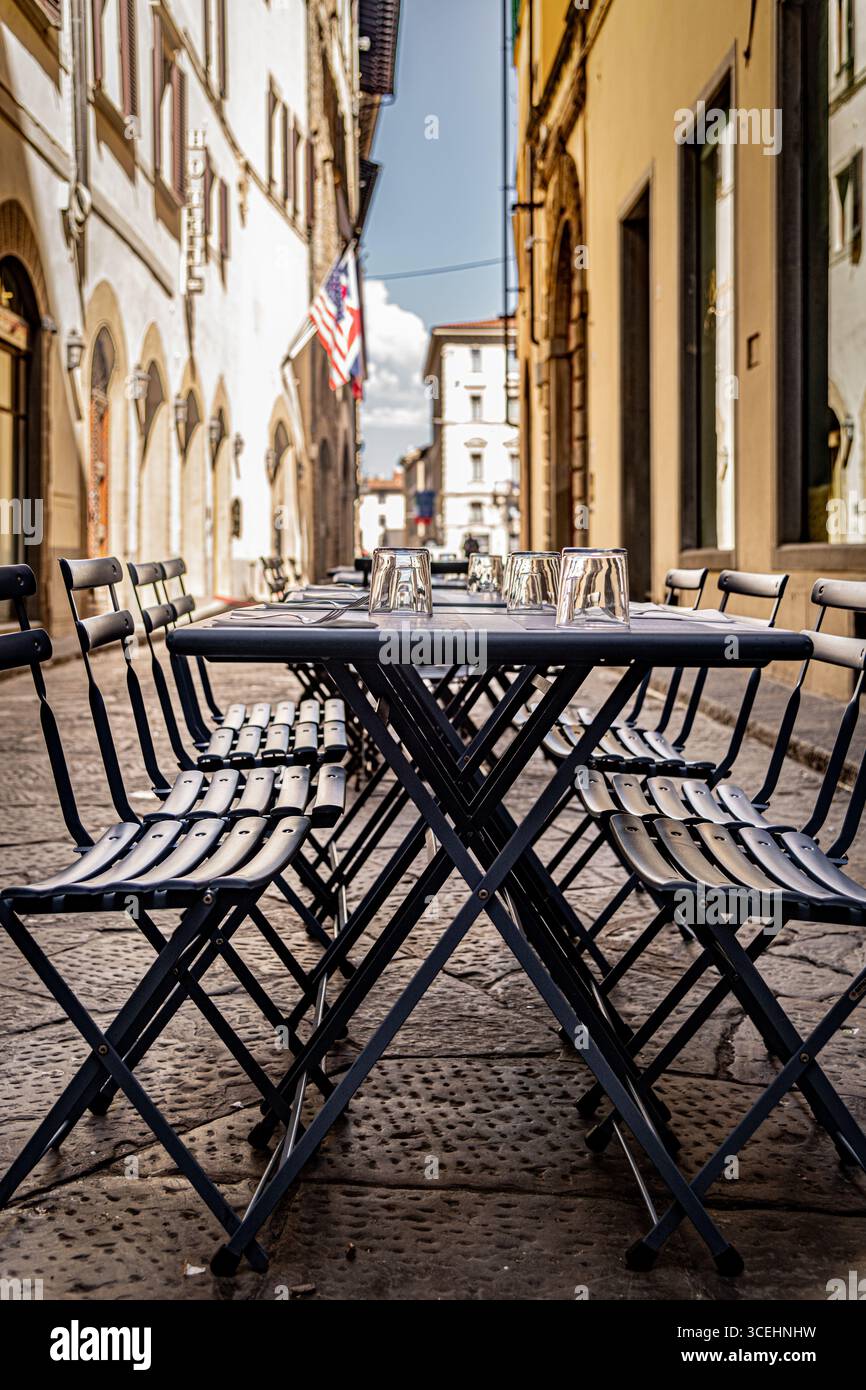 Street dining, Florence Stock Photo
