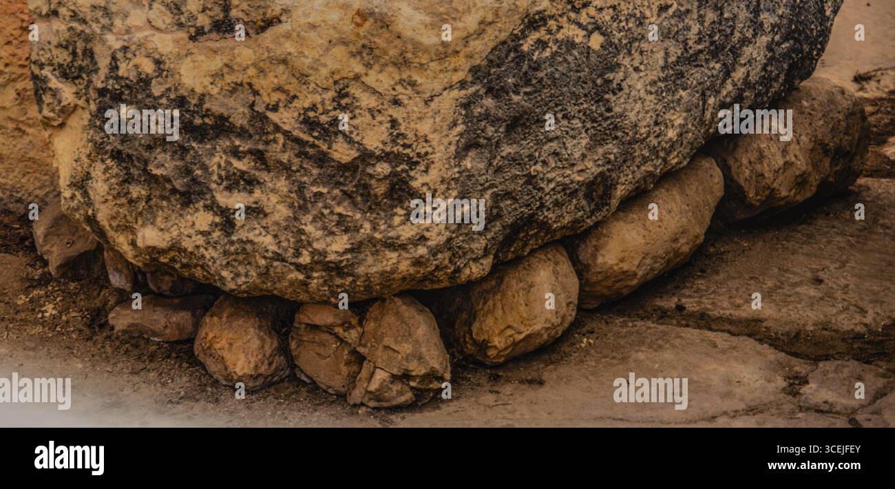 Example of the construction of megalithic temples, National Museum of ...