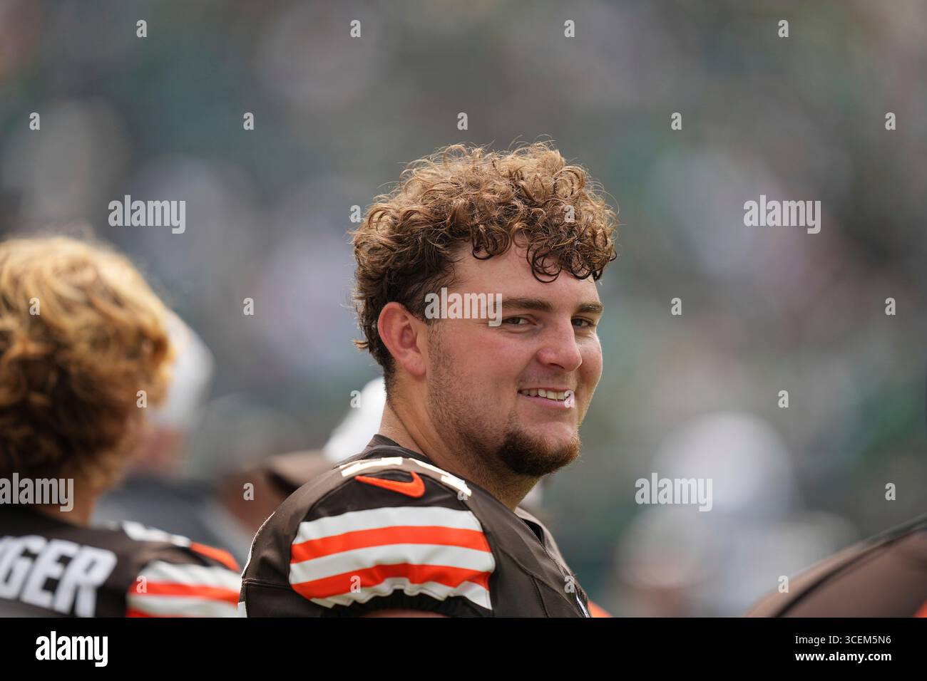Mason Rourke Cleveland Browns' Mason Graham in actionbefore an NFL preseason ...