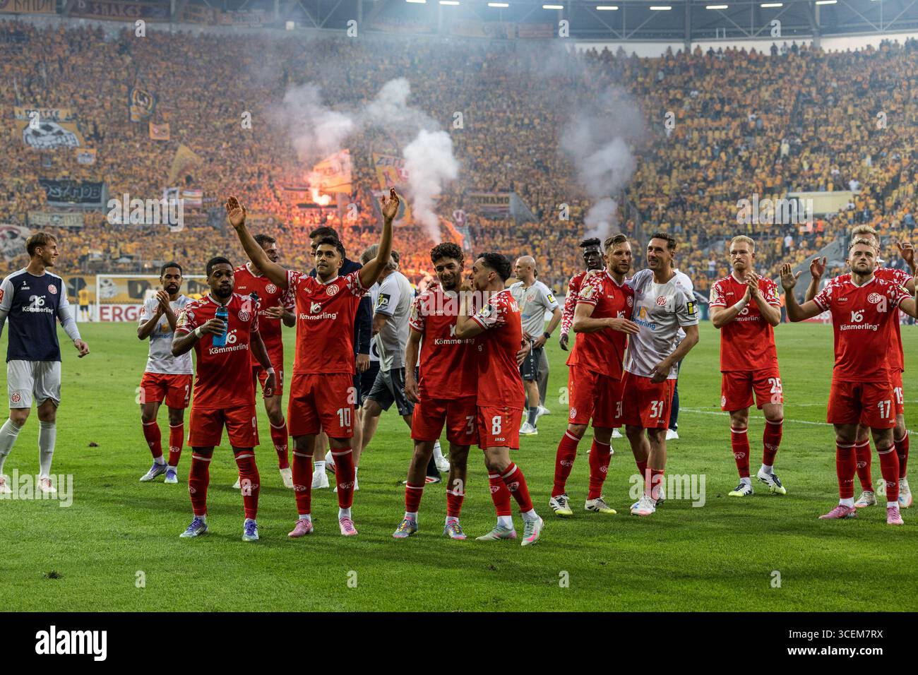 18.08.2025, Rudolf-Harbig-Stadion, Dresden, GER, DFB-Pokal, 1. Runde ...