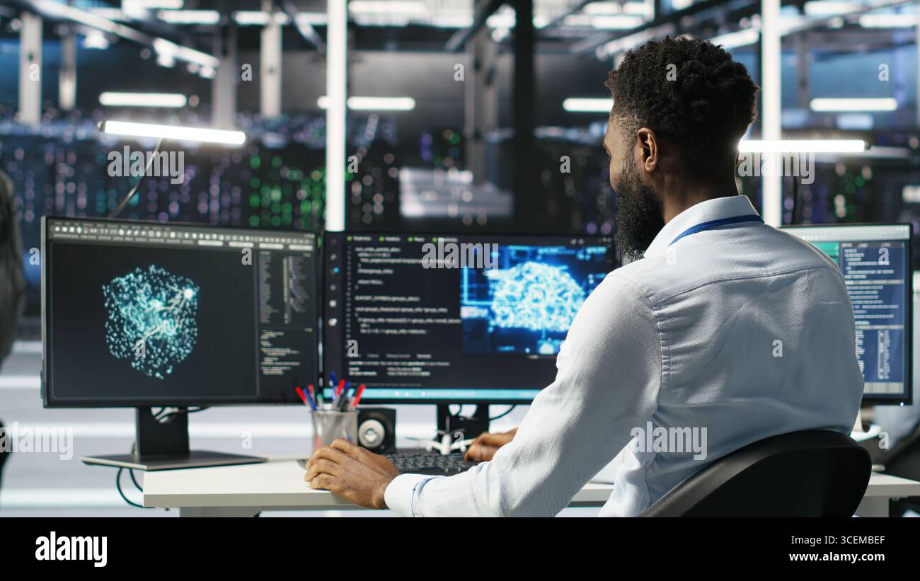 Manager Supervising Data Center Engineer Using AI Neural Network Models Manager Supervising Data Center Engineer Using AI Neural Network Models