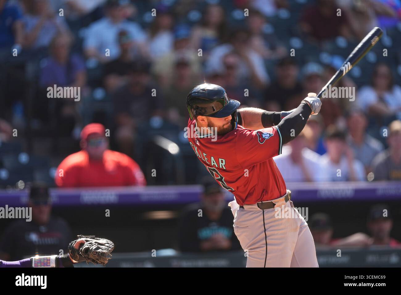 Arizona Diamondbacks first baseman Tyler Locklear (28) in the ninth ...