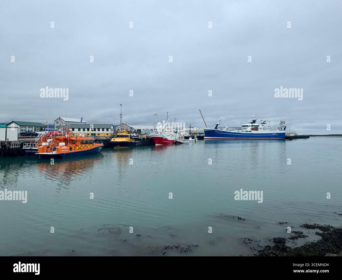 Hofn, Iceland harbour - Smartphone Captured Stock Image