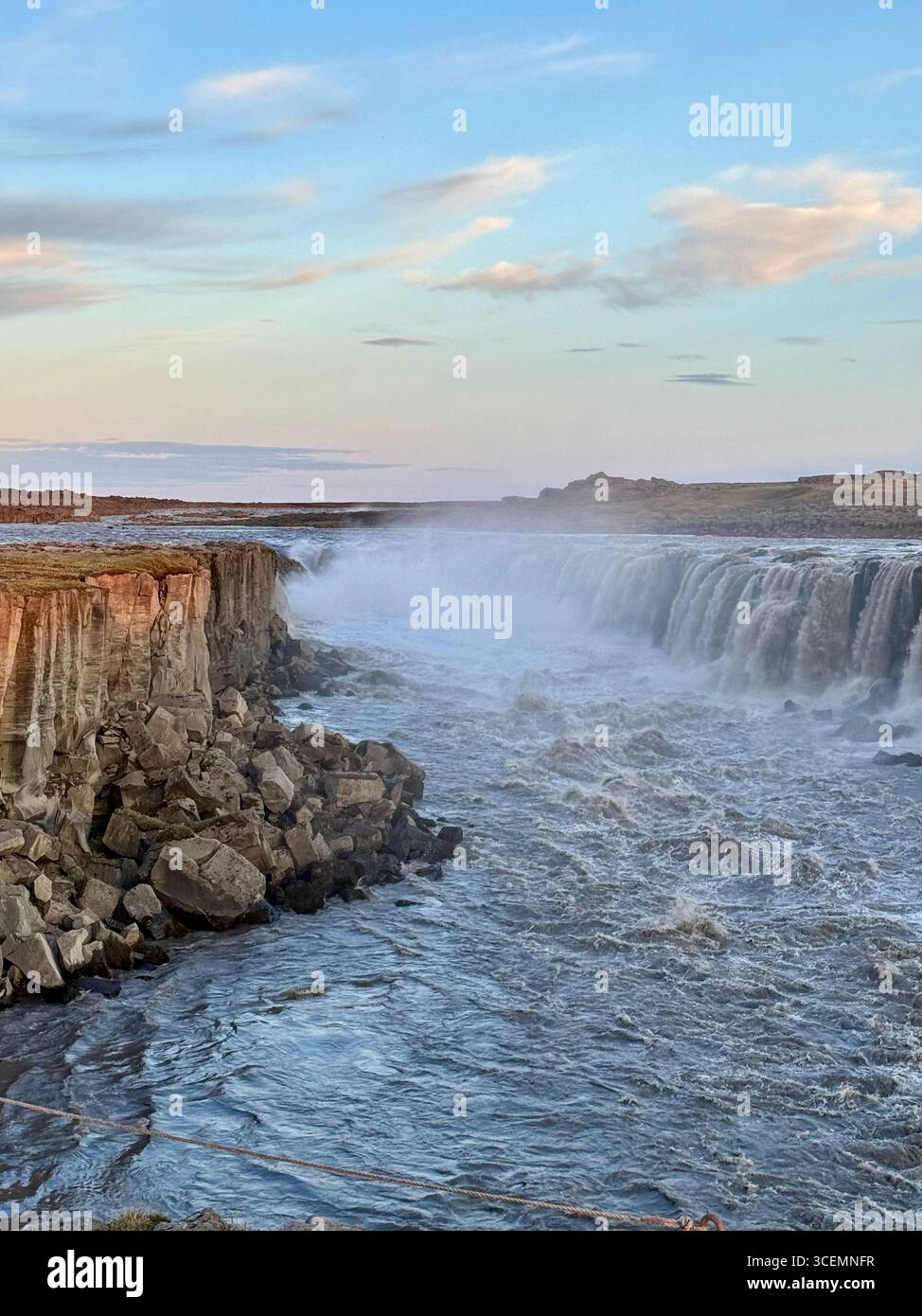 Spectacular Selfoss waterfall in north Iceland. - Smartphone Captured Stock Image