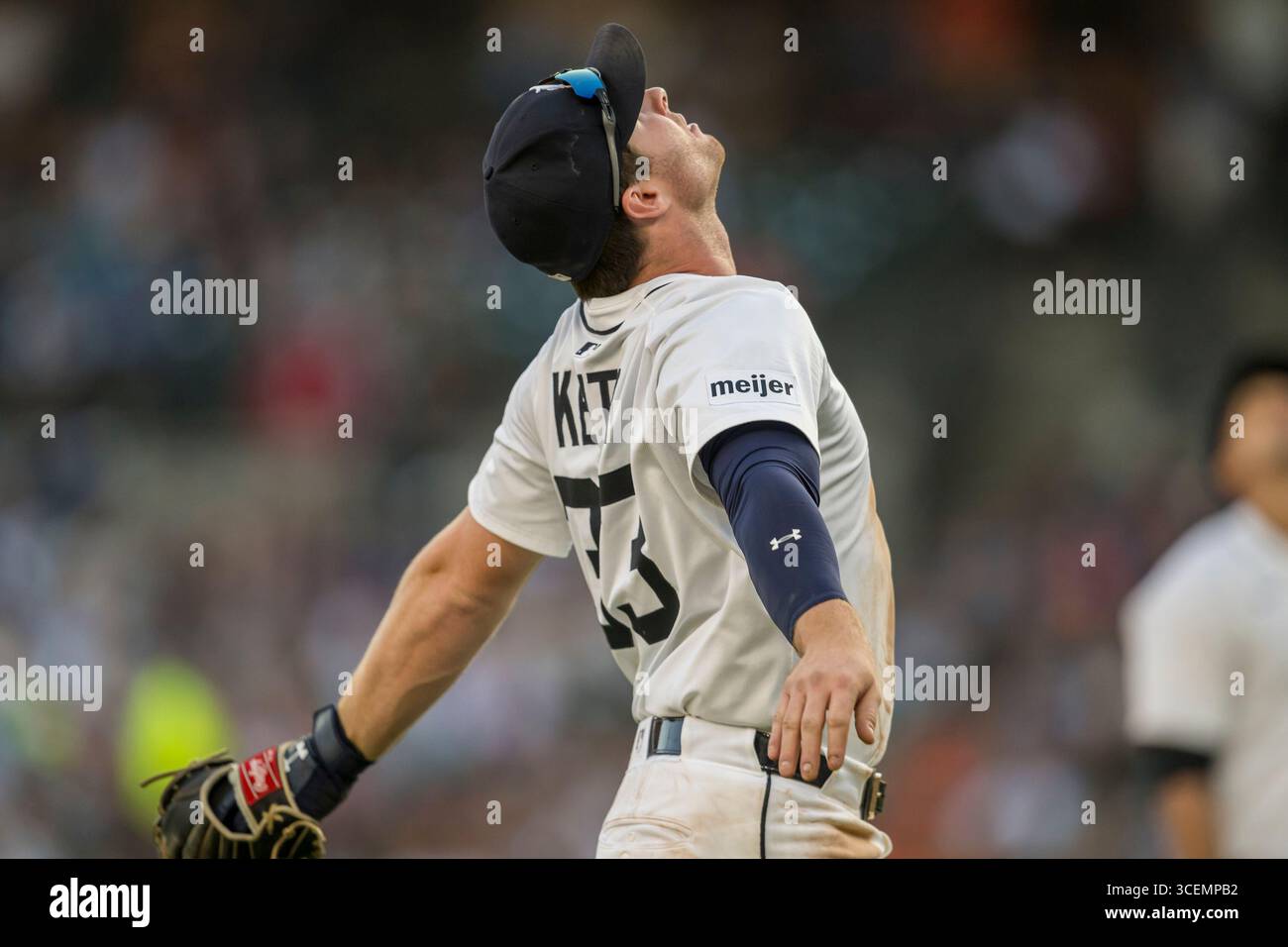 DETROIT, MI - AUGUST 18: Detroit Tigers second baseman Colt Keith (33 ...