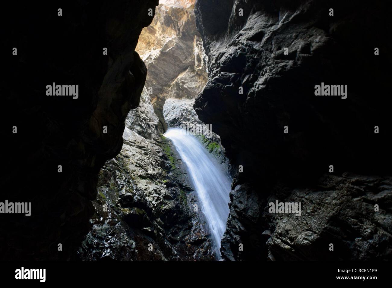 Beautiful Zapata Falls near Great Sand Dunes National Park Stock Photo