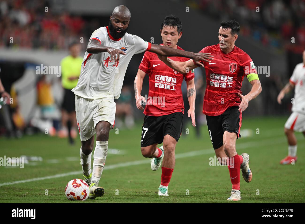 Chn Region League Chengdu Rongcheng Football Club 0-0 draw Qingdao Hainiu Football Club ...