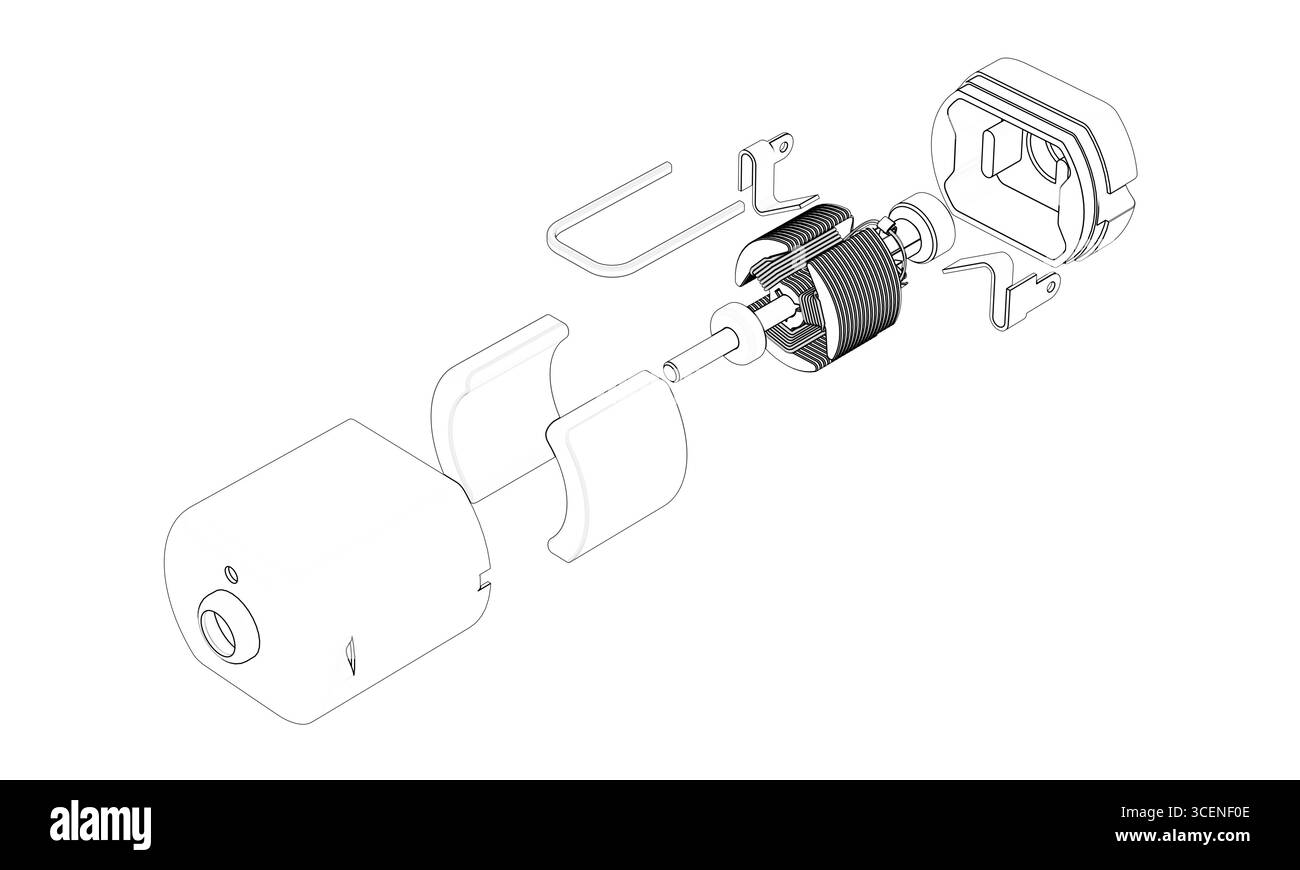 Direct Current Electric Motor Stock Photo Alamy
