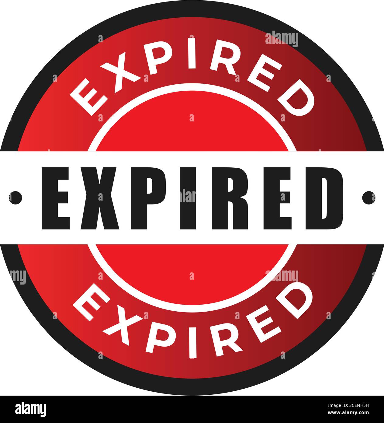 Expired Stamp Vector Illustration Stock Vector